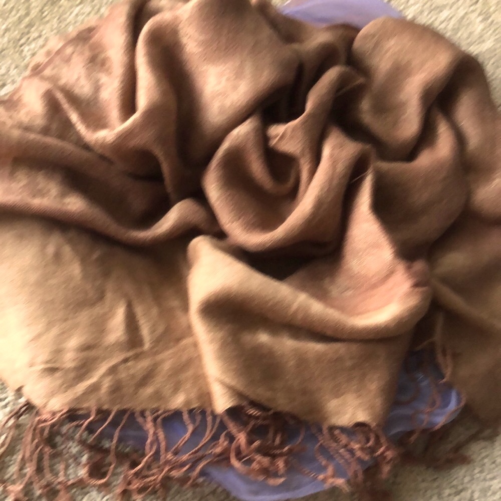 PUMPKIN COLOR SCARF • PASHMINA STYLE • 70” x 27”